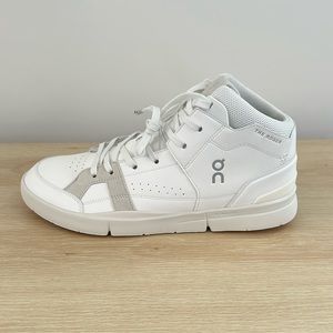 On-Running, The Roger Clubhouse Mid, White|Sand, US 12.5, Men’s